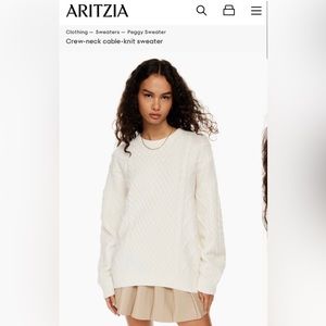 Aritzia Sunday best Peggy sweater